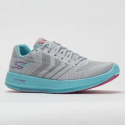 Skechers GOrun Razor+ Women's Gray/Aqua/Hot Pink -Fashion Shoe Store 045892 5