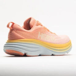 HOKA Bondi 8 Women's Shell Coral/Peach Parfait -Fashion Shoe Store 048475 6