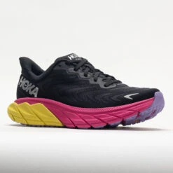 HOKA Arahi 6 Women's Black/Pink Yarrow -Fashion Shoe Store 049237 5