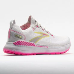 Brooks Glycerin StealthFit GTS 20 Women's Grey/Yellow/Pink -Fashion Shoe Store 049418 6