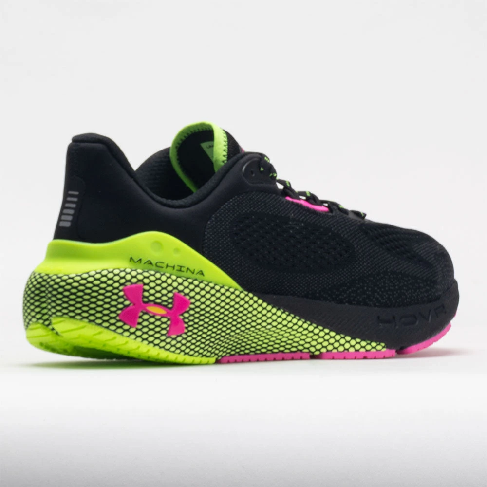 Under Armour HOVR Machina 3 Men's Black/Lime Surge/Rebel Pink 8 Under Armour HOVR Machina 3 Men's Black/Lime Surge/Rebel Pink - Image 6