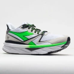 Diadora Atomo V7000 Men's White/Green Fluo/Black -Fashion Shoe Store 049499 5