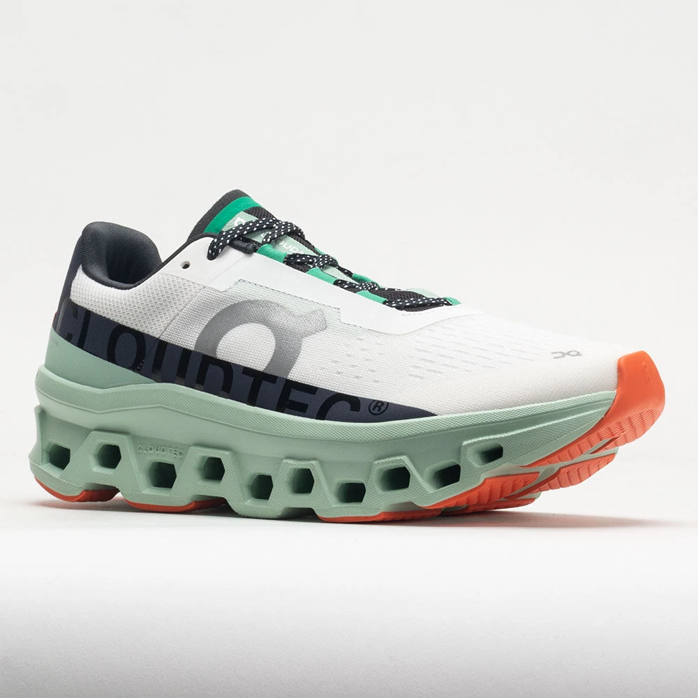 On Running On Cloudmonster Men's Undyed White/Creek 7 On Running On Cloudmonster Men's Undyed White/Creek - Image 5