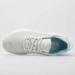 K-Swiss Hypercourt Supreme Women's Barely Blue/White/Blue Glow -Fashion Shoe Store 115638 2