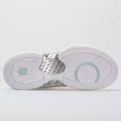 K-Swiss Hypercourt Supreme Women's Barely Blue/White/Blue Glow -Fashion Shoe Store 115638 4