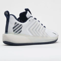 K-Swiss Ultrashot 3 Men's White/Peacoat/Silver -Fashion Shoe Store 116120 6