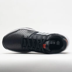 K-Swiss Court Express Men's Jet Black/White/Spicy Orange -Fashion Shoe Store 116677 2