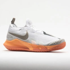 Nike React Vapor NXT Men's White/Khaki/Light Bone/Orange Trance -Fashion Shoe Store 116991 5