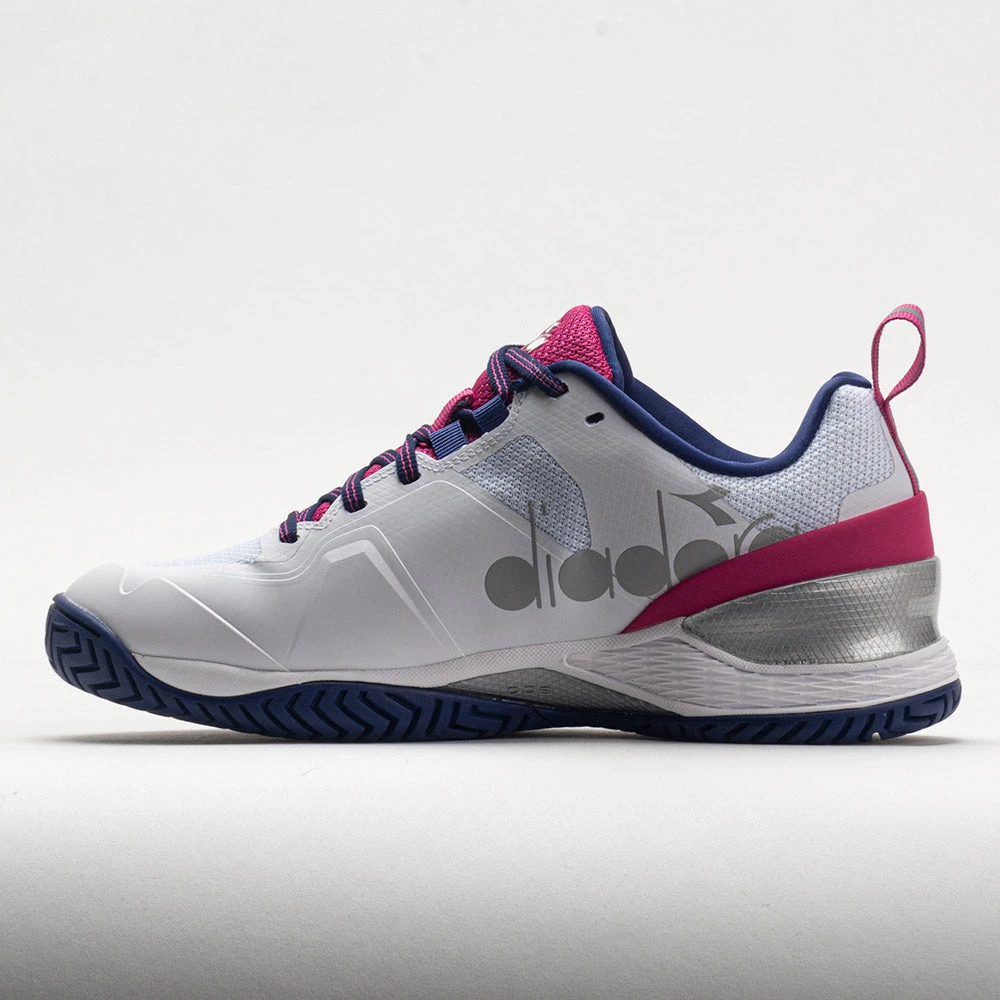 Diadora Blushield Torneo 2 AG Women's White/Blueprint/Pink Yarrow 4 Diadora Blushield Torneo 2 AG Women's White/Blueprint/Pink Yarrow - Image 2