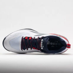 Diadora Blushield Torneo 2 Clay Men's White/Corsair/Fiery Red -Fashion Shoe Store 117026 2