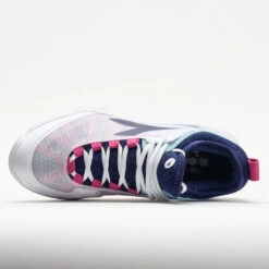 Diadora Speed Blushield Fly 4+ Clay Women's White/Blueprint/Pink -Fashion Shoe Store 117030 2