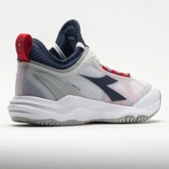 Diadora Blushield Fly 4+ Men's White/Blue Corsair/Fiery Red -Fashion Shoe Store 117031 6