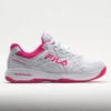 Fila Double Bounce 3 Women's White/White/Pink Glo -Fashion Shoe Store 370042 3