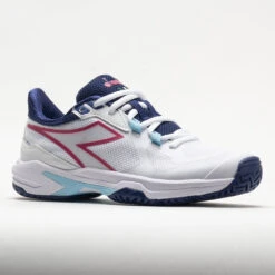 Diadora Trofeo 2 AG Pickleball Women's White/Blueprint/Pink Yarrow -Fashion Shoe Store 370081 5