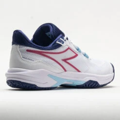 Diadora Trofeo 2 AG Pickleball Women's White/Blueprint/Pink Yarrow -Fashion Shoe Store 370081 6