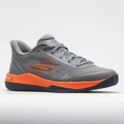 Skechers Viper Court Pro Men's Grey/Orange -Fashion Shoe Store 370104 5