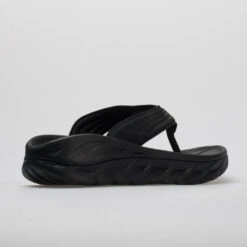 Hoka One One Ora Recovery Flip Men's Black/Dark Gull Gray -Fashion Shoe Store 570409 6