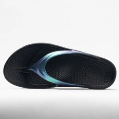 OOFOS OOlala Luxe Women's Black/Atlantis -Fashion Shoe Store 570569 2