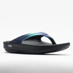 OOFOS OOlala Luxe Women's Black/Atlantis -Fashion Shoe Store 570569 5