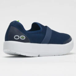 OOFOS OOmg Low Women's White/Navy -Fashion Shoe Store 631140 6