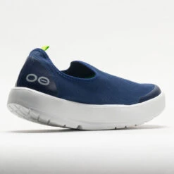 OOFOS OOmg EeZee Women's White/Navy -Fashion Shoe Store 631315 6