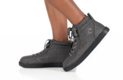 FINAL SALE - Charcoal Jersey BILLY Street High Tops -Fashion Shoe Store BK21310 021 studio standing 1 940x614 0c8c0be5 f661 49e2 9bfb 9cd0364731bb
