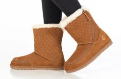 FINAL SALE - Chestnut BILLY Cozy Quilt Lux Boots -Fashion Shoe Store BK21326 250 studio standing 1 940x614 a99303dc e2aa 4d33 af86 6116887d2e5b