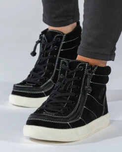 Black Suede BILLY Ten9 Street High Tops -Fashion Shoe Store BK21329 001 studio standing 2 704x880 d3a68aac 2f72 472a 9408 801b9877332d