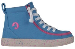 FINAL SALE - Blue/Pink Speckle BILLY Classic Lace High Tops -Fashion Shoe Store BK22100 420 side 940x614 f515bd98 2d27 46a6 93aa b6ddd6d79ba3