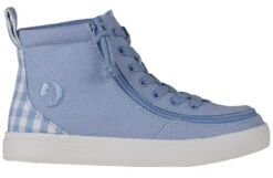 FINAL SALE - Blue Gingham BILLY Classic Lace High Tops -Fashion Shoe Store BK22100 450 side 940x614 3f0e9aaa ae1a 4451 a107 f720df1408d6