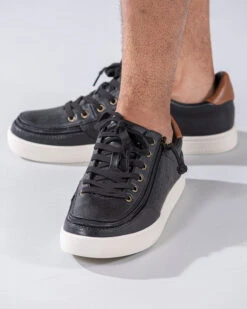 FINAL SALE - Men's Black BILLY Low Sneakers -Fashion Shoe Store BM20003 001 Studio2 704x880 1