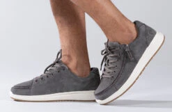 Men's Grey Suede BILLY Comfort Lows -Fashion Shoe Store BM20101 030 studio standing 1 940x614 74627bfa 4a7a 41b2 860d df49f4804801