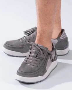 FINAL SALE - Men's Charcoal Suede/Mesh BILLY Comfort Classic Lows -Fashion Shoe Store BM20102 021 Studio2 704x880 1