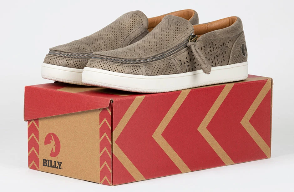 FINAL SALE - Women's Taupe BILLY Perf Lows 10 FINAL SALE - Women's Taupe BILLY Perf Lows - Image 8