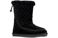 FINAL SALE - Women's Black BILLY Cozy Quilt Lux Boots
