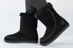 FINAL SALE - Women's Black BILLY Cozy Quilt Lux Boots -Fashion Shoe Store BW21326 001 studio standing 1 940x614 db00d997 bc81 476a 8acc 81e8ba4f0708