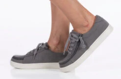 FINAL SALE - Women's Charcoal BILLY Sneaker Low Tops -Fashion Shoe Store BW21328 021 studio standing 1 940x614 4d8b328a abf8 448a 8919 21c090dee043