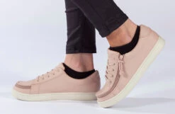 FINAL SALE - Women's Blush BILLY Sneaker Low Tops -Fashion Shoe Store BW21328 660 studio standing 1 940x614 52b65c19 fc71 4279 a758 e75d1e54b425