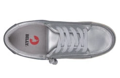 FINAL SALE - Women's Silver Grey Metallic BILLY Sneaker Low Tops -Fashion Shoe Store BW22128 050 top 940x614 54b9fc6f 6c12 4607 9ac1 91df8cf11f6e