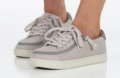 FINAL SALE - Women's Light Grey BILLY Sneaker Low Tops -Fashion Shoe Store BW22128 051 studio standing 2 940x614 b5ef60e2 25a0 49bd a68e bfe5eafa18ec