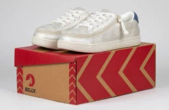 FINAL SALE - Women's White (Navy Mustache) BILLY Sneakers -Fashion Shoe Store BW22128 101 studio 1 940x614 45cf5db7 fad8 4759 b579 dd8bac47c5c2