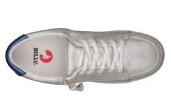 FINAL SALE - Women's White (Navy Mustache) BILLY Sneakers -Fashion Shoe Store BW22128 101 top 940x614 0a7ae257 21bb 41ec af30 38681b2b7375