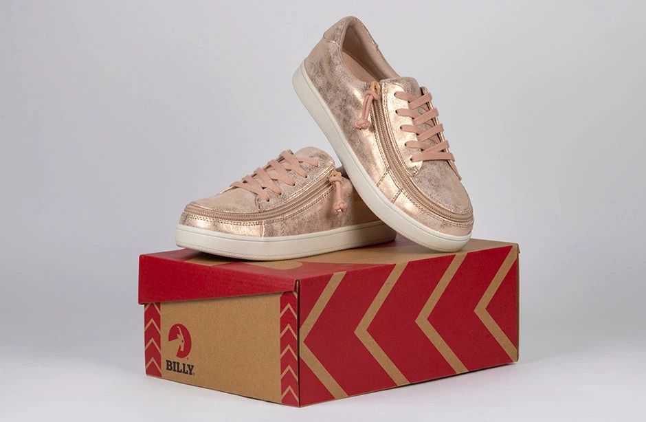 FINAL SALE - Women's Rose Gold BILLY Sneakers 10 FINAL SALE - Women's Rose Gold BILLY Sneakers - Image 8