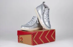 FINAL SALE - Women's Silver Grey Metallic BILLY Sneaker Lace Mid Tops -Fashion Shoe Store BW22135 040 studio 3 940x614 0cde78b0 6ed0 4204 ae92 7362b9c8d691