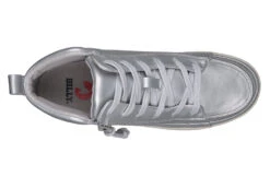 FINAL SALE - Women's Silver Grey Metallic BILLY Sneaker Lace Mid Tops -Fashion Shoe Store BW22135 040 top 940x614 03cc690a 495c 4db0 a0f5 f49a2b70243b