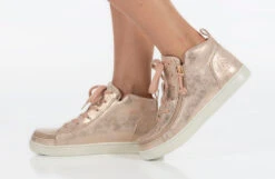 FINAL SALE - Women's Rose Gold BILLY Sneaker Lace Mid Tops 20 FINAL SALE - Women's Rose Gold BILLY Sneaker Lace Mid Tops -Fashion Shoe Store BW22135 680 studio standing 1 940x614 e7b8d43b 13ae 4fd2 afba 3c491f011b96