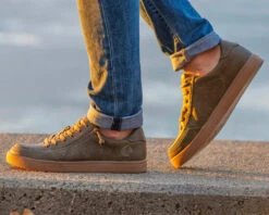 FINAL SALE - Men's Olive BILLY Sneaker Lows -Fashion Shoe Store MensOliveSneaker880x704