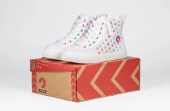 Rainbow Polka BILLY Classic Lace High Tops -Fashion Shoe Store bk23100 111 onbox 1 940x614 52489753825 o