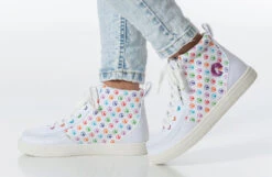 Rainbow Polka BILLY Classic Lace High Tops -Fashion Shoe Store bk23100 111 studio standing 1 940x614 52633986105 o