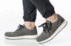 Men's Grey Suede BILLY Comfort Joggers -Fashion Shoe Store bm23148 030 studio standing 1 940x614 52633764791 o